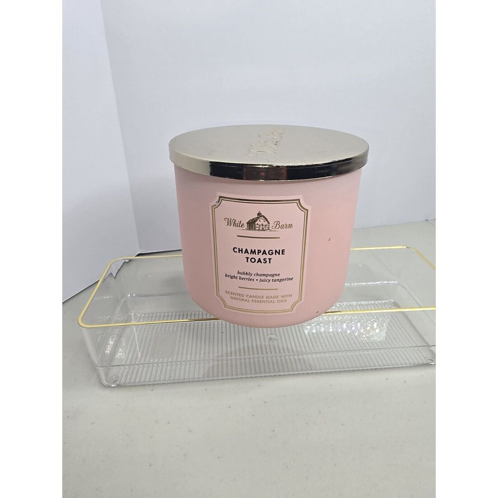 Bath And Body Works 3-wick Candle Champagne Toast Brand New